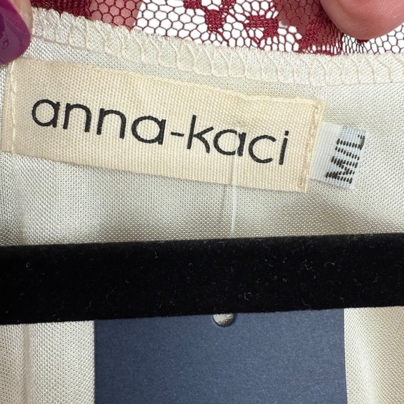 NWT Anna Kaci‎ Sleeveless Floral Lace Midi Dress Size Medium Whimsigoth Witchy - Picture 2 of 11